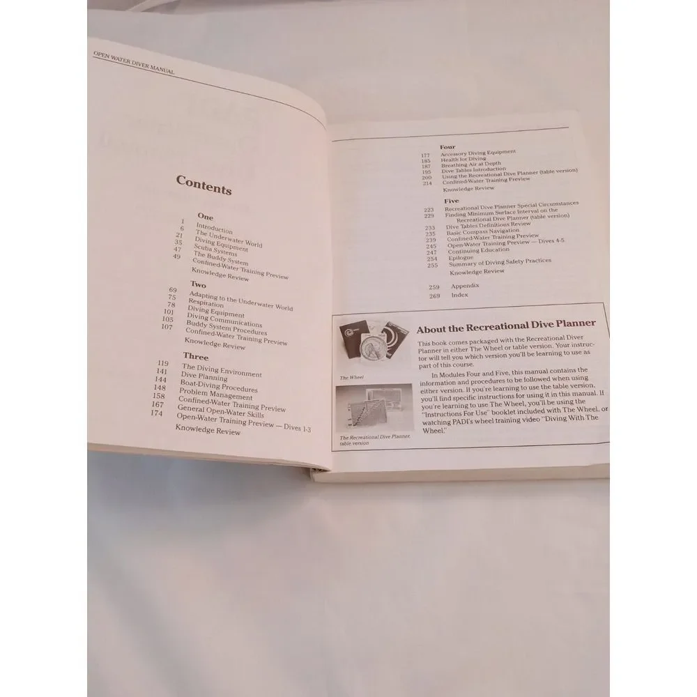 PADI Open Water Diver‎ Manual (1994 S.C. Book) Fun and Adventure of Scuba Diving